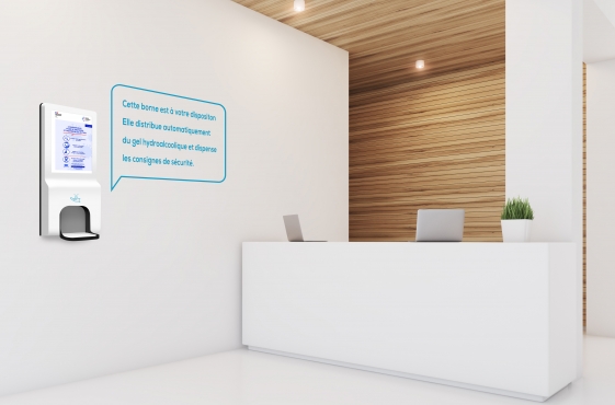 Borne digitale sanitaire
