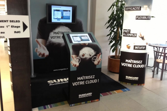 Borne tactile interactive
